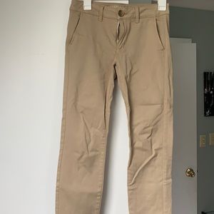 Khaki colored pants from American Eagle